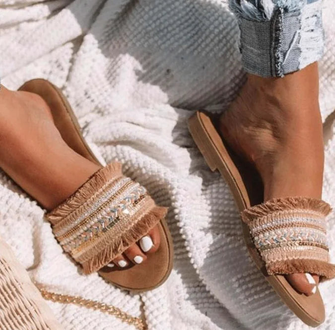 European and American Women's Flat Sandals Slippers