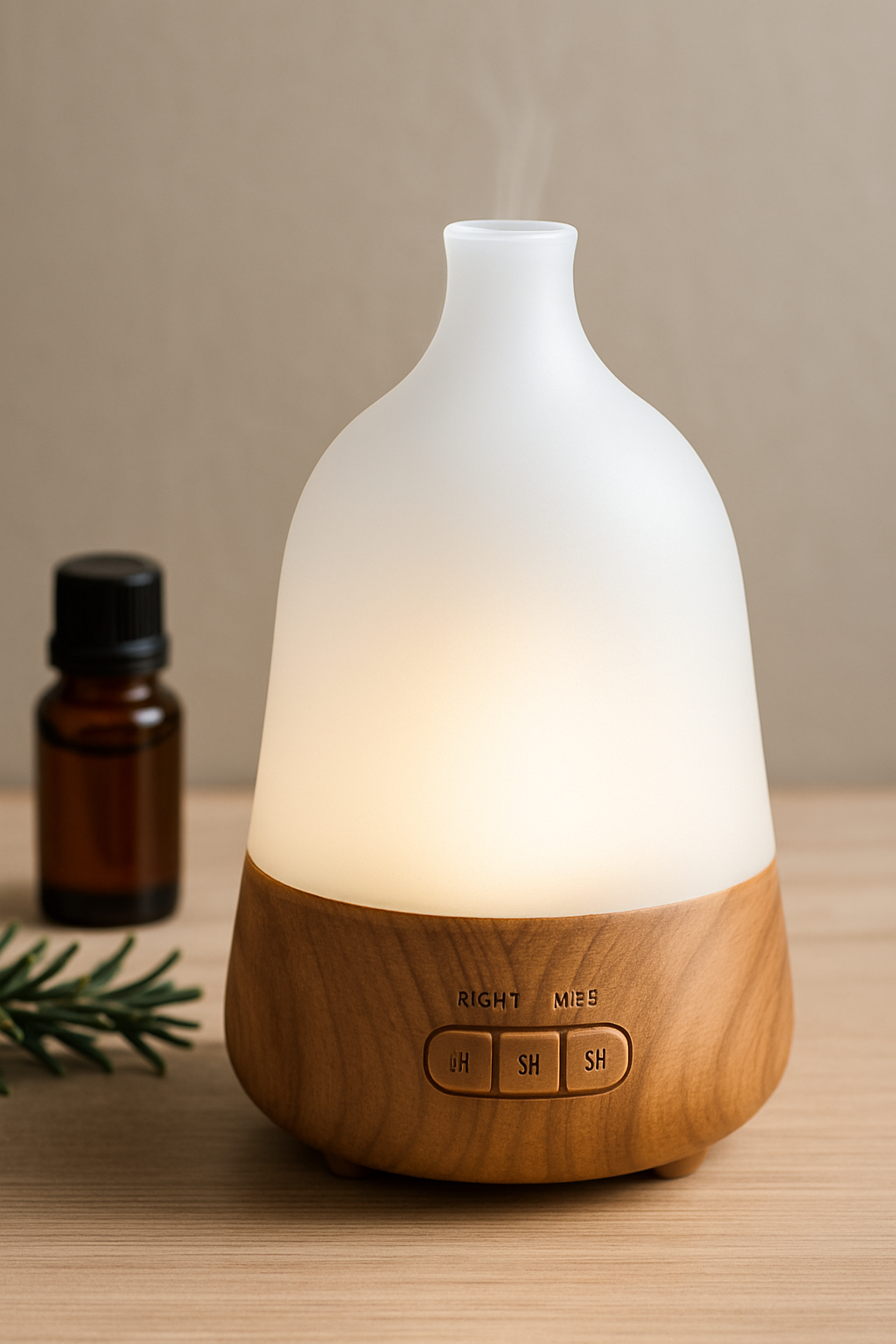 🌿 Aromaterapi Difüzörü – Sessiz, Şık ve Rahatlatıcı Buhar Teknolojisi