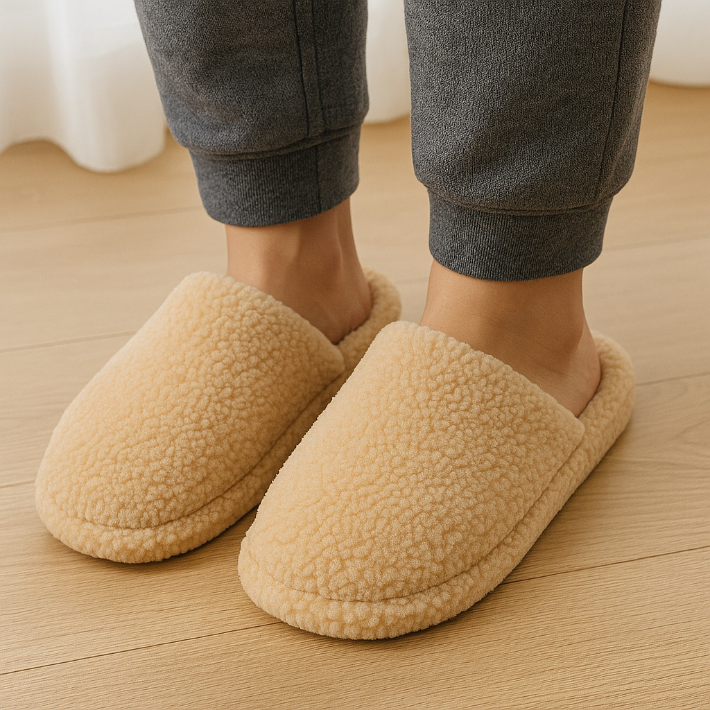 Polar Ev Terliği – Yumuşak Kaymaz Taban | Kışlık Sıcak Tutucu Ev Terliği