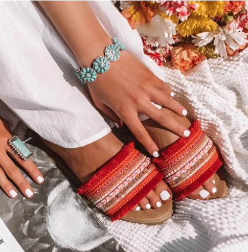 European and American Women's Flat Sandals Slippers