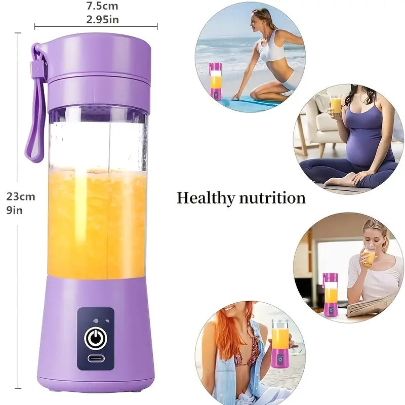 Portable Mini Blender – 6 Blade USB Smoothie Maker