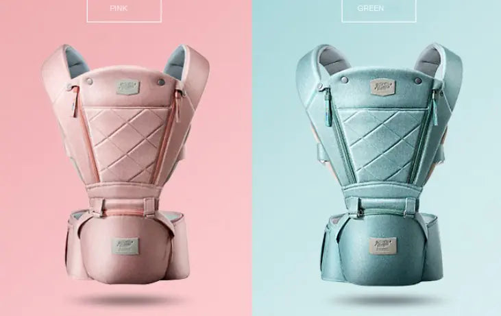 Ayıcıklı Bel Oturaklı Ergonomik Bebek Kangurusu – Ön Taşımalı