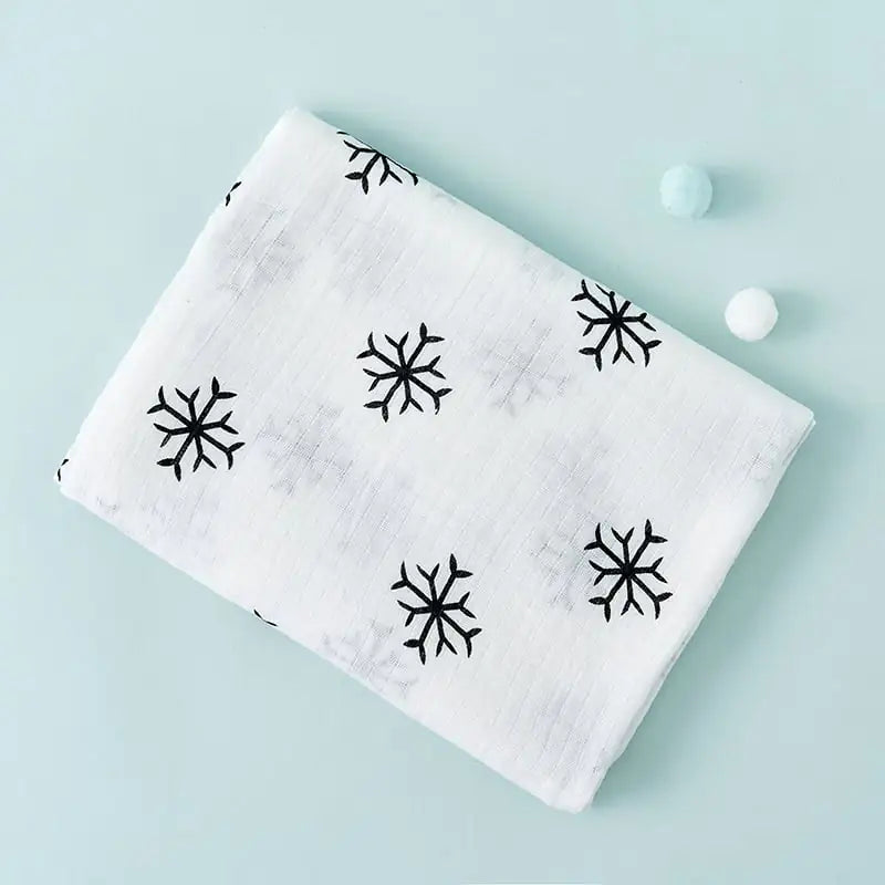 Çift Katlı Pamuklu Desenli Bebek Battaniyesi – Yumuşak ve Nefes Alabilen